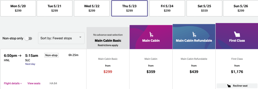 Hawaiian Air is Flying to SLC